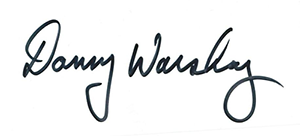 Danny Warshay's handwritten signature