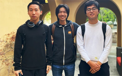 Sonny Mo '21, Allan Maman and Sam Yang