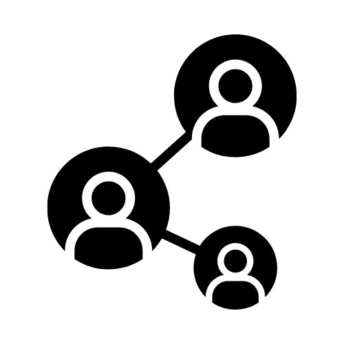 Network icon symbolizing connections within the Brown community