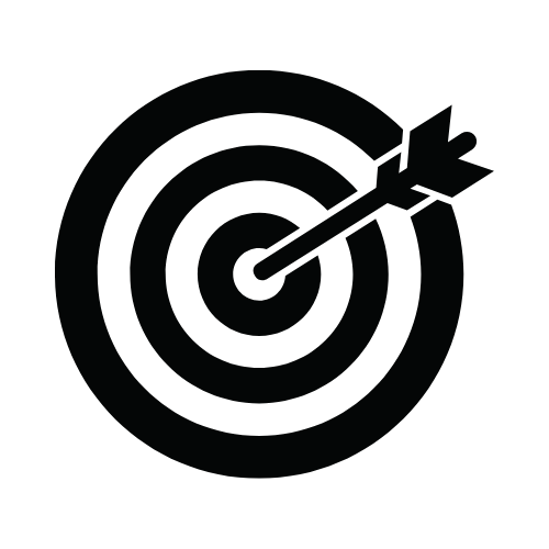 Target icon symbolizing focused guidance and skill-building
