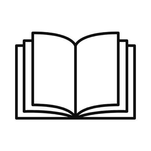 "Book icon symbolizing academic and course-based support